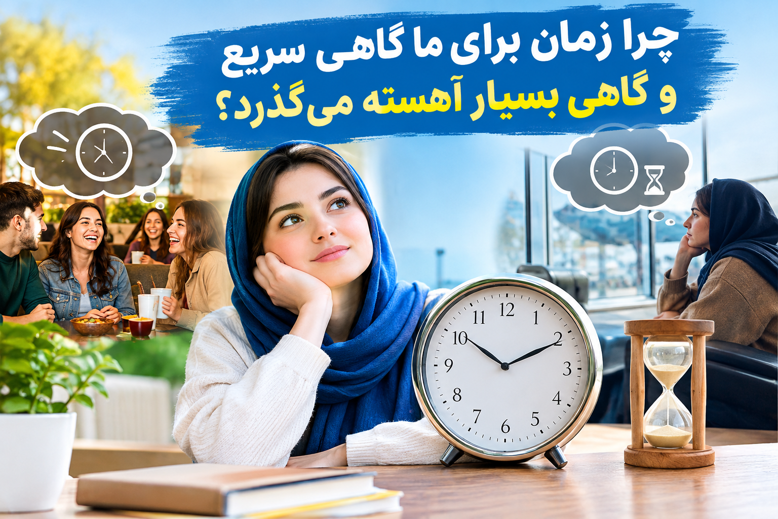چرا زمان برای ما گاهی سریع وگاهی بسیار آهسته میگذرد؟