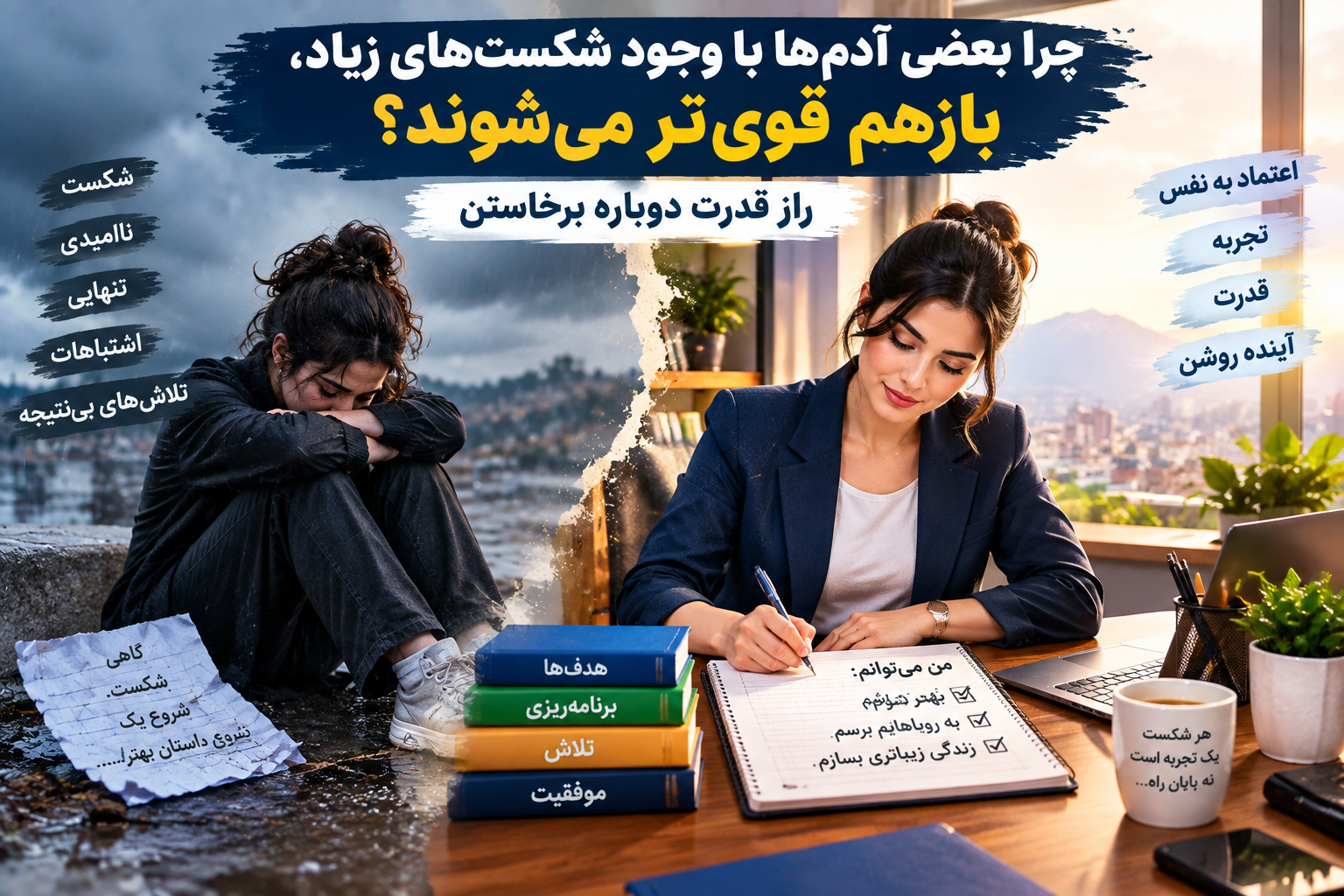 چرا بعضی اشخاص باوجود شکست های زیاد، بازهم قویتر میشوند ؟
