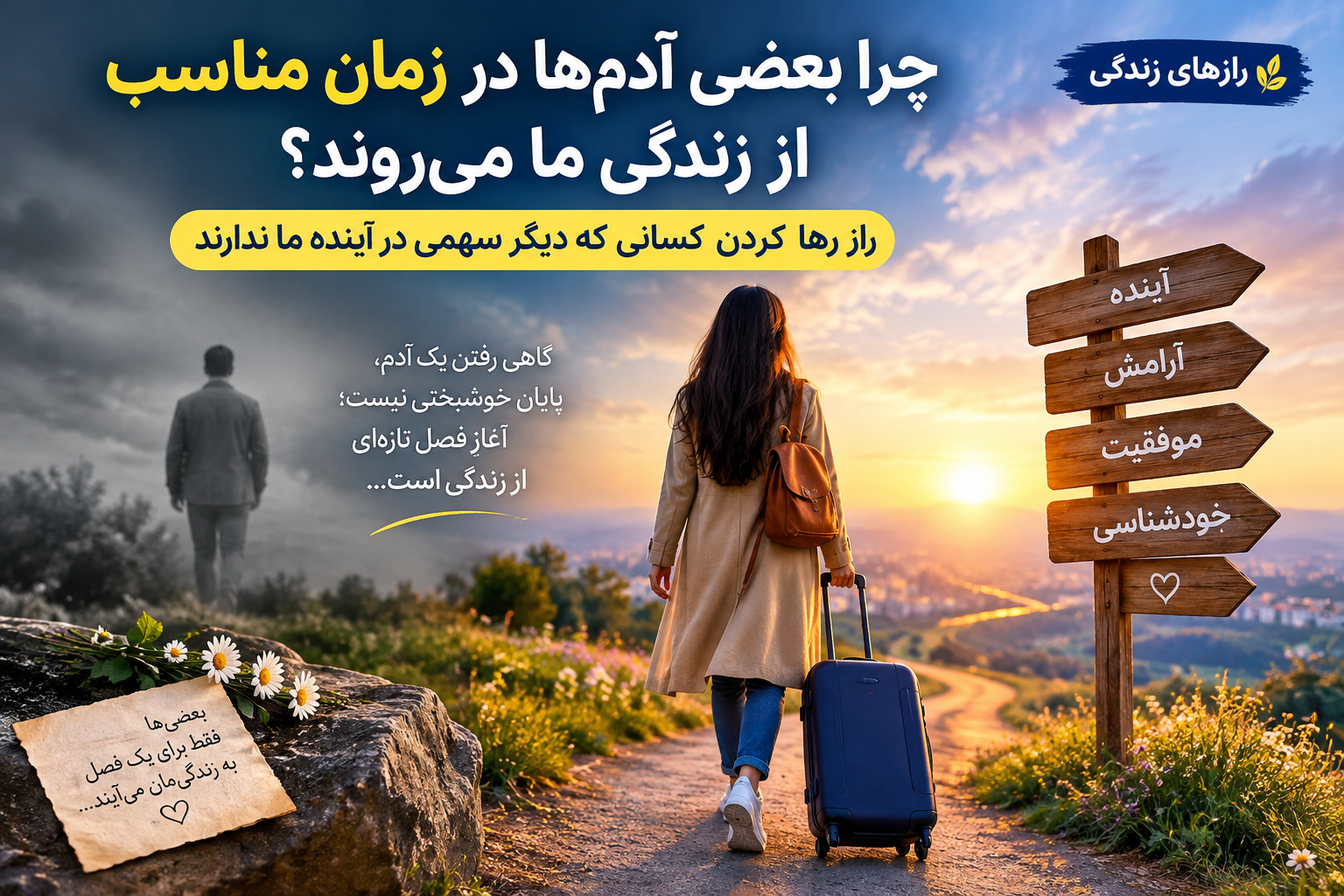 چرا بعضی آدم ها در زمان مناسب از زنده گی ما میرود؟