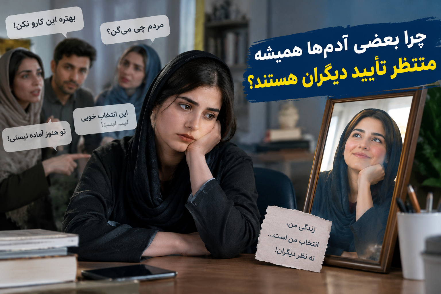 چرا بعضی آدم ها همیشه منتظر تایید دیگران هستند؟