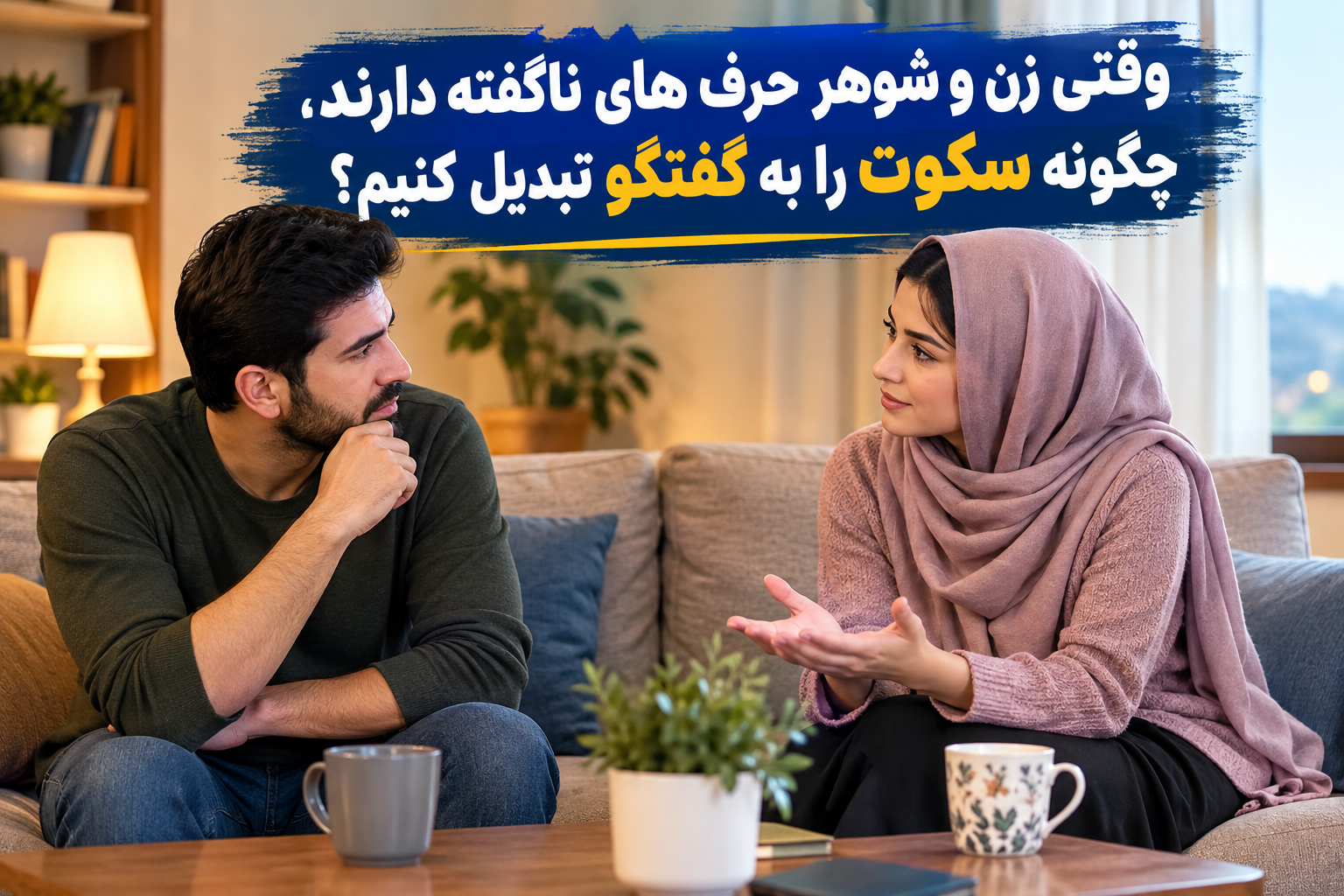 وقتی زن و شوهر حرف های ناگفته دارند ،چگونه سکوت را به گفتگو تبدیل کنیم ؟