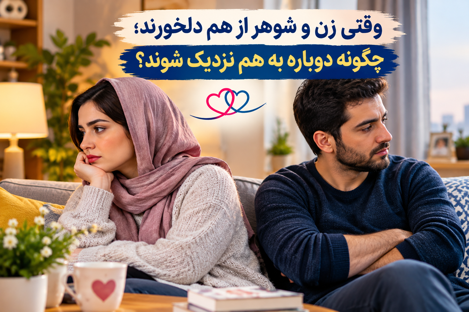 وقتی  زن وشوهر ازهم دلخورند ؛ چگونه دوباره به هم نزدیک شوند؟