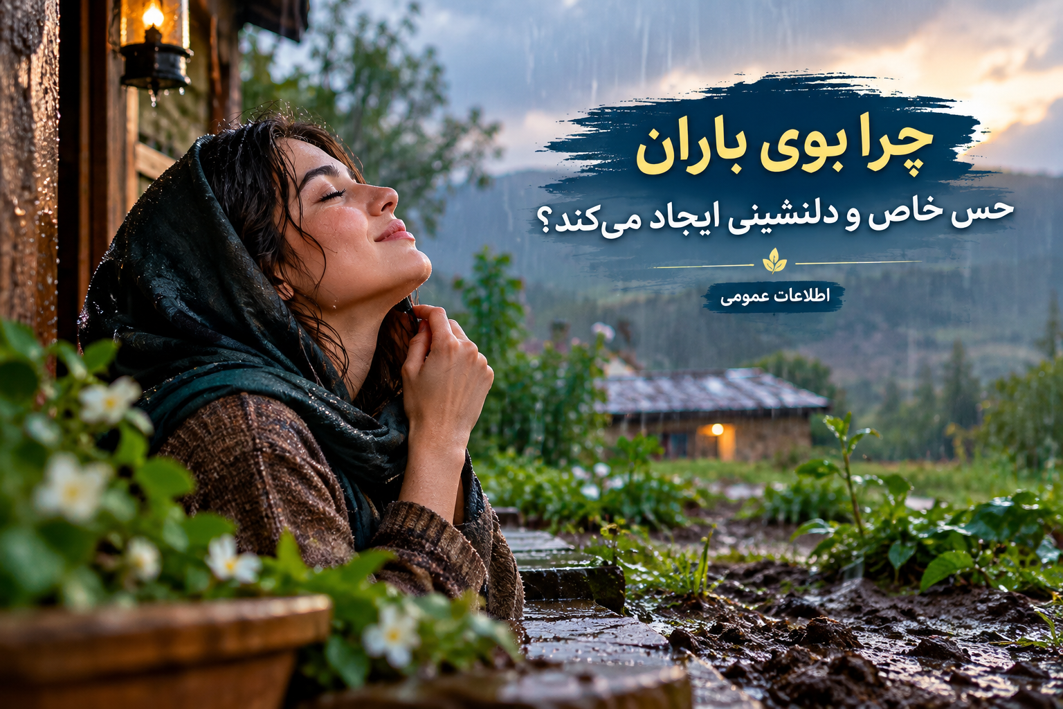 چرا بوی باران حس خاص ودلنشینی ایجاد میکند؟🌨️