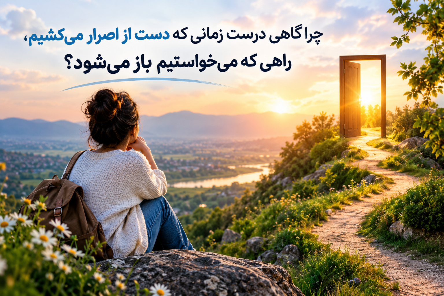 چرا گاهی درست زمانی که دست از اصرار می کشیم ، راهی که میخواستیم باز میشود ؟