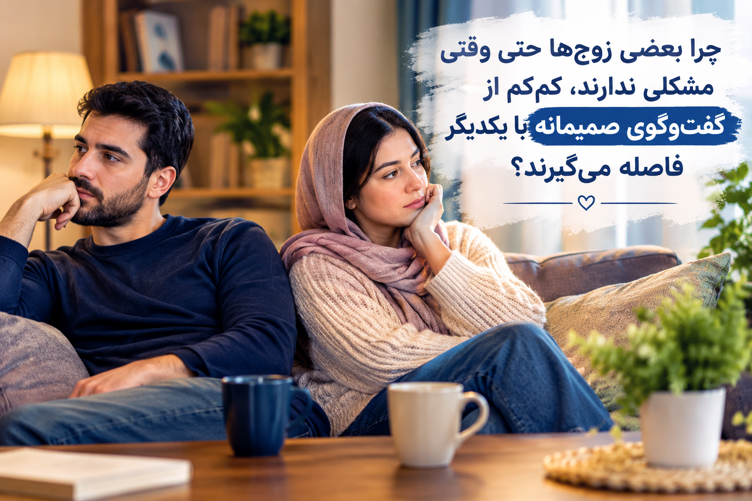 «چرا بعضی زوج‌ها حتی وقتی مشکلی ندارند، کم‌کم از گفت‌وگوی صمیمانه با یکدیگر فاصله می‌گیرند؟»