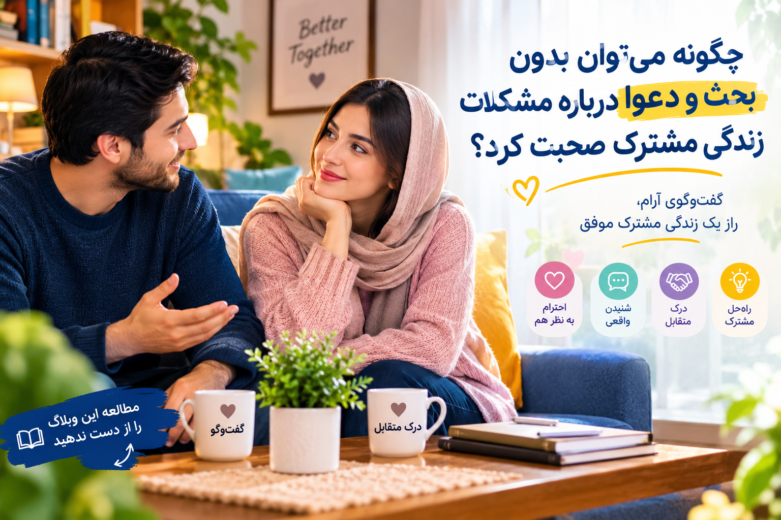 چگونه میتوان بدون بحث و دعوا درباره مشکلات زندگی مشترک صحبت کرد ؟