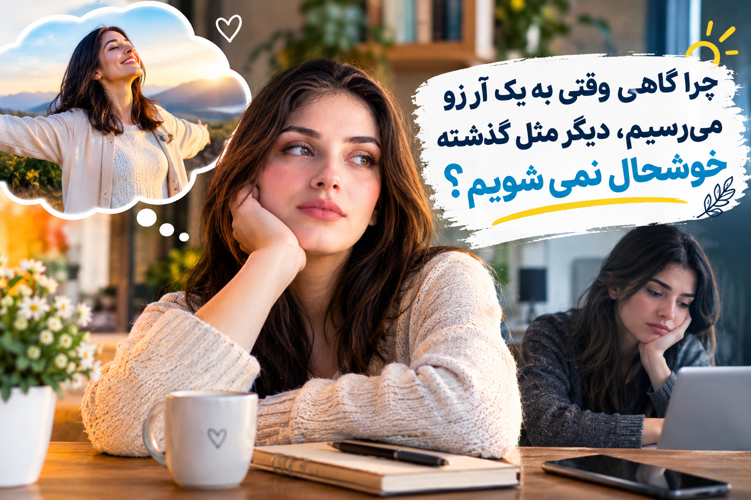 چرا گاهی وقتی به یک آرزو میرسیم ، دیگر مثل گذشته خوشحال نمی شویم ؟