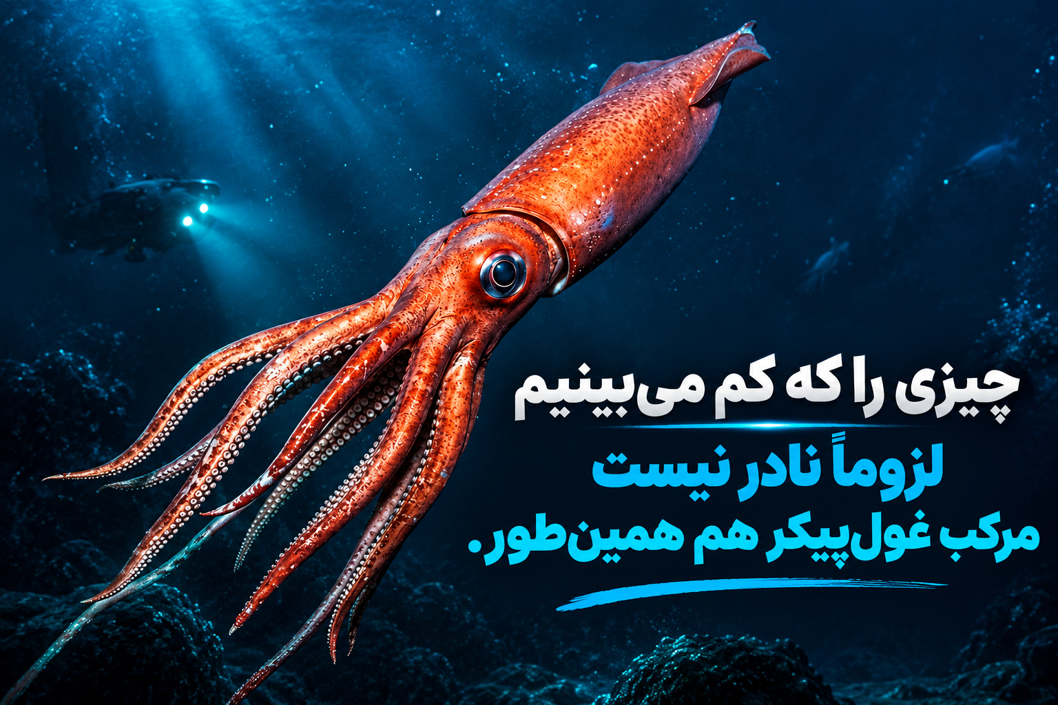 مرکب غول پیکر؛ راز عجیبی و پنهان در اعماق اقیانوس .