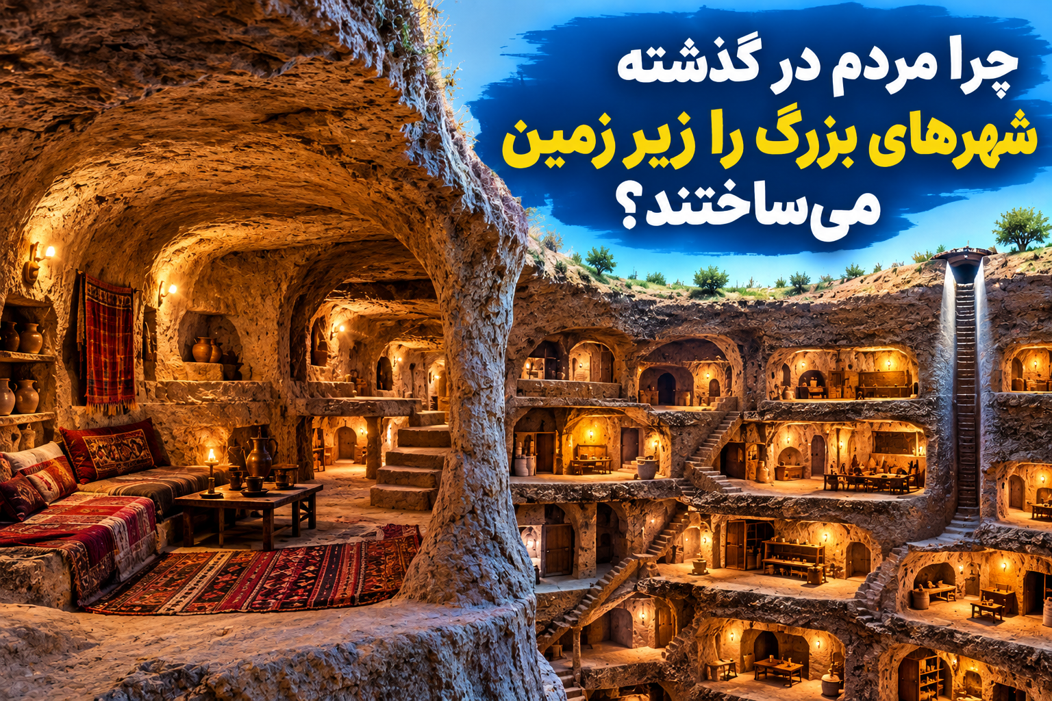چرا مردم در گذشته شهرهای بزرگ را زیر زمین می‌ساختند؟