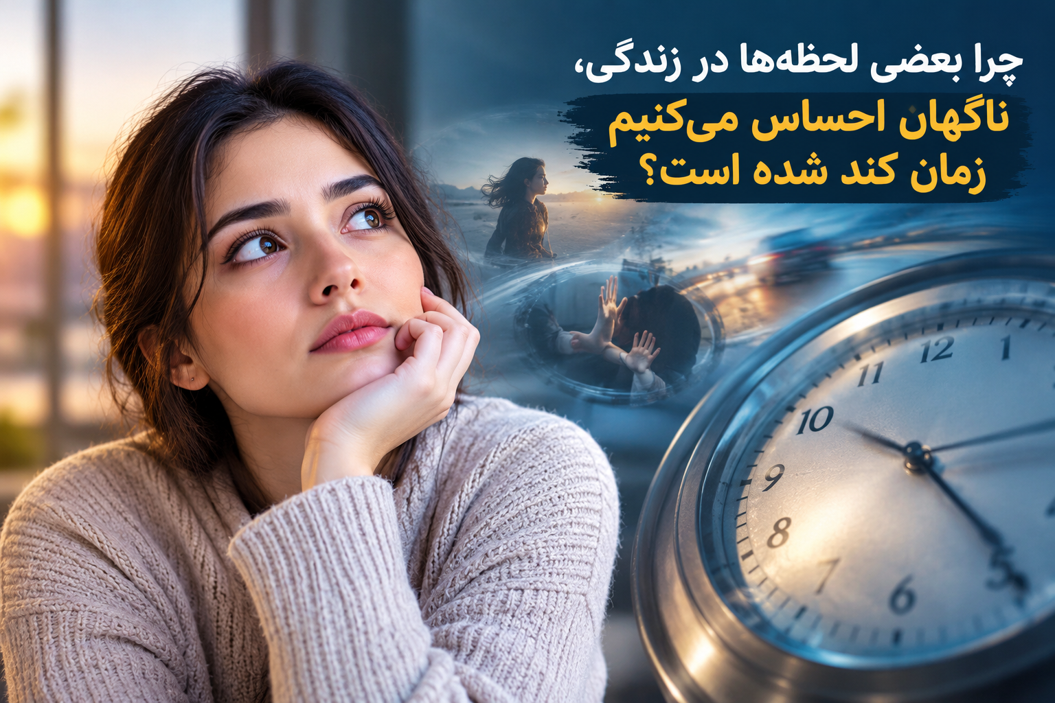 چرا بعضی لحظه‌ها در زندگی، ناگهان احساس می‌کنیم زمان کند شده است؟